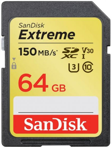 SanDisk SDXC Card Extreme Video V30 U3 Class10 - 64GB