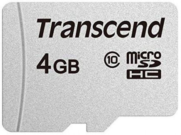 Transcend microSDHC-Card 300S Class10 / UHS-I U1 - 4GB