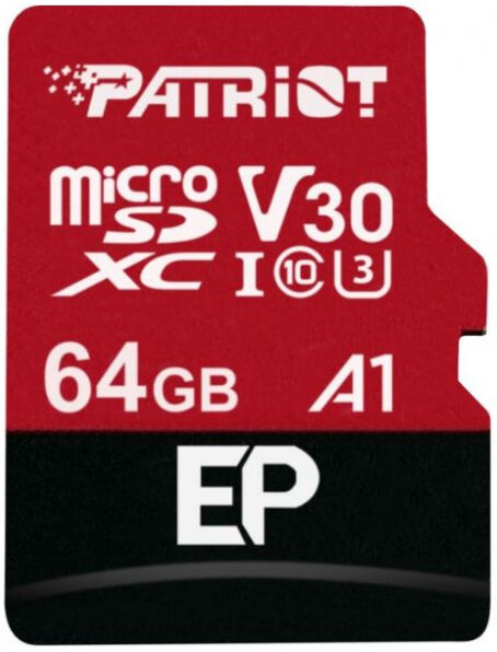 Patriot Memory Patriot EP microSDXC-Card Class10 / UHS-I U3/A1 - 64GB