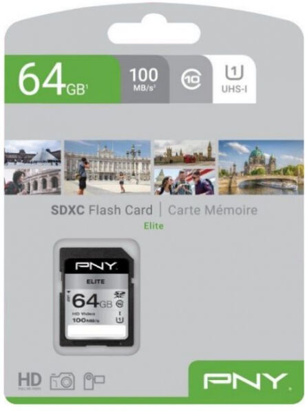 PNY Elite SDXC-Card Class10 / UHS-I U1 - 64GB