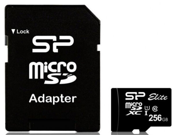 Silicon Power microSDXC-Card Elite UHS-I U1 / Class10 - 256GB