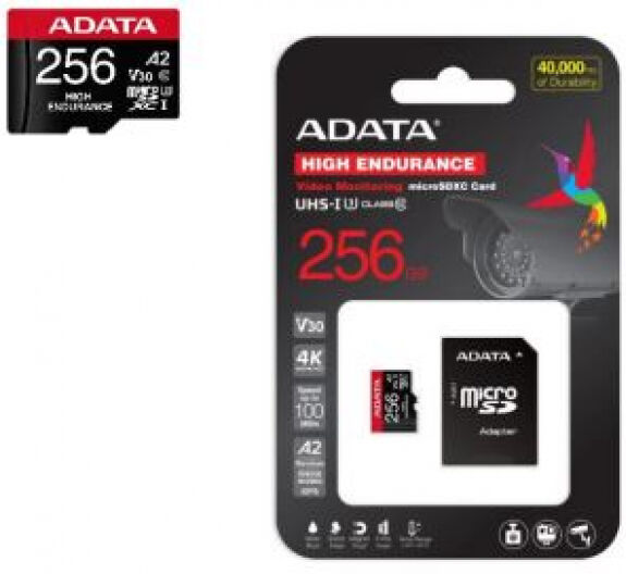 A-Data microSDXC Card High Endurance Class10 / UHS-I U3 / V30 / A2 - 256GB