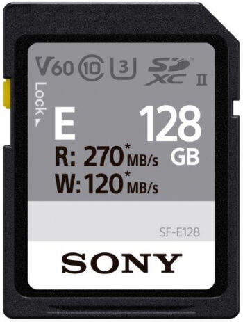 Sony SDXC Card E-Series UHS-II U3 / Class 10 / V60 - 128GB