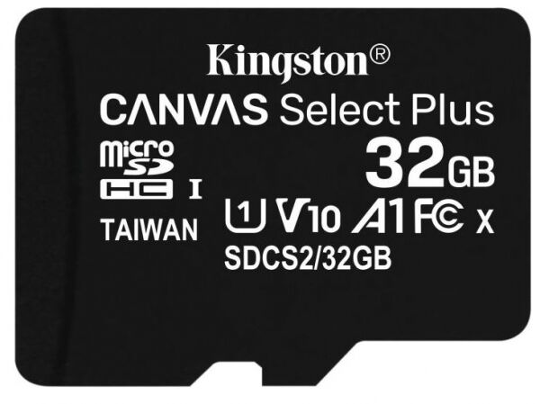 Kingston microSDHC-Card Canvas Select Plus Class10 / UHS-I U1 / A1 - 32GB