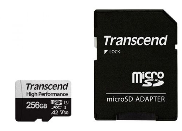 Transcend microSDXC-Card Extreme Performance 330S / UHS-I (U3) / V30 / A2 / Class 10 - 256GB