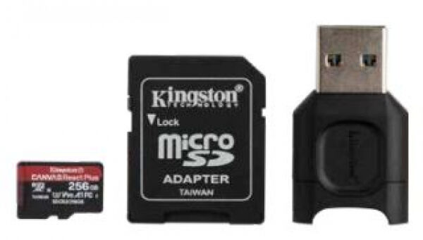 Kingston microSDXC Card React Plus V90 / A1 / UHS-II /  U3 - 128GB