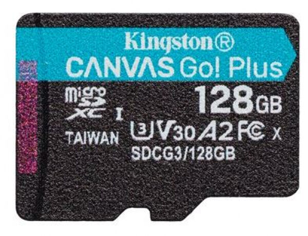 Kingston microSDXC Card Canvas Go Plus V30 / A2 / UHS-I /  U3 - 256GB
