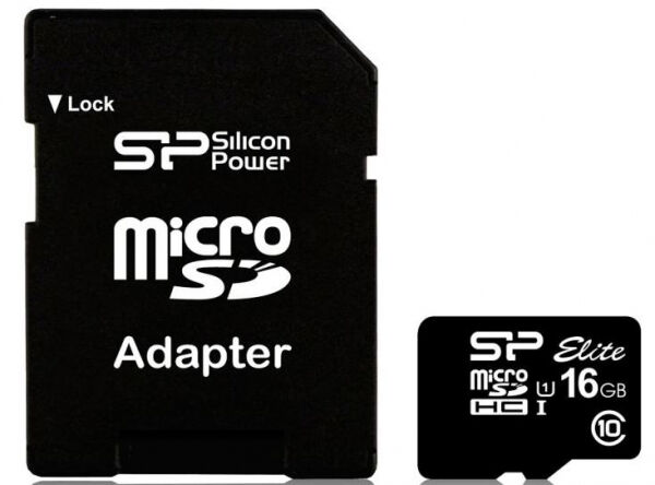 Silicon Power microSDHC-Card UHS-I / Class 10 - 16GB