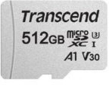 Transcend microSDXC-Card 300S-A / Class 10 / UHS-I U3  / V30 / A1 - 512GB