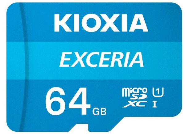 Divers Kioxia microSDXC-Card Exceria Class10 / UHS-1 / U1 - 64GB