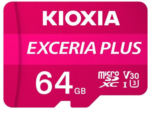 Divers Kioxia microSDXC-Card Exceria Plus Class10 / UHS-1 / U3 / V30 - 64GB