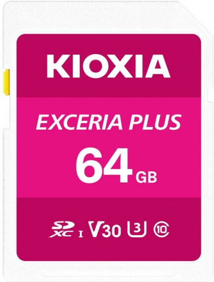 Divers Kioxia SDXC-Card Exceria Plus Class10 / UHS-1 / U3 / V30 - 64GB