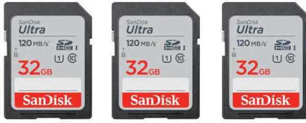 SanDisk Ultra microSDHC-Card UHS-I / Class10 - 32GB - 3er Pack