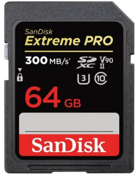 SanDisk ExtremePRO SDXC-Card / UHS-II / V90 - 64GB