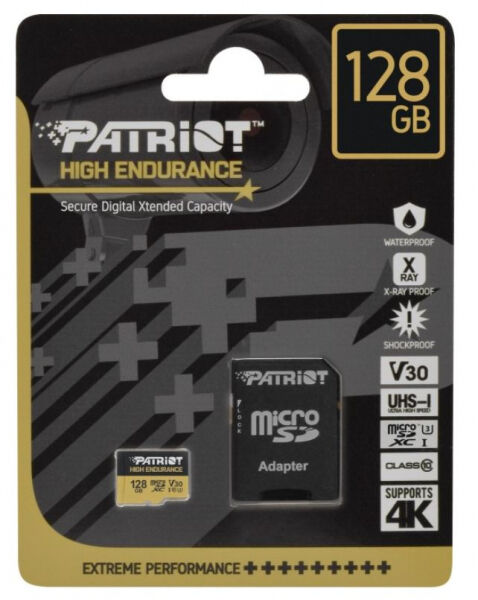 Patriot Memory Patriot microSDXC-Card High Endurance / UHS-I U1 / A1 / Class 10 - 128GB
