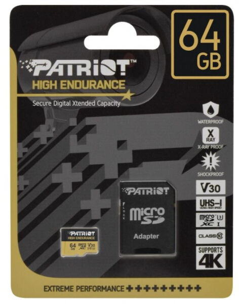 Patriot Memory Patriot microSDXC-Card High Endurance / UHS-I U1 / A1 / Class 10 - 64GB