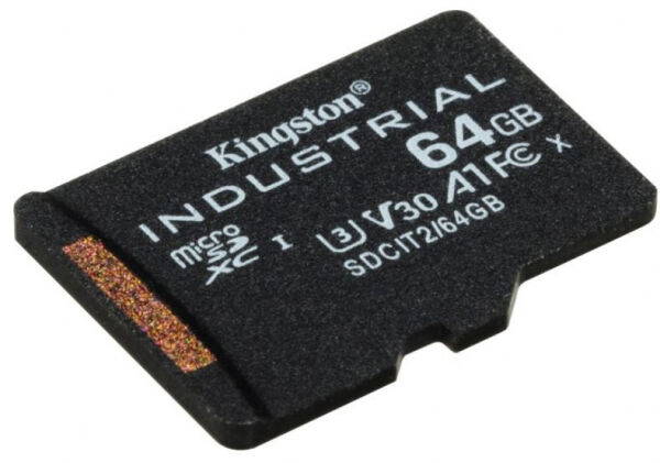 Kingston Industrial Temperature Gen2 R100 microSDXC Card / UHS-I U3, A1, Class 10 - 64GB