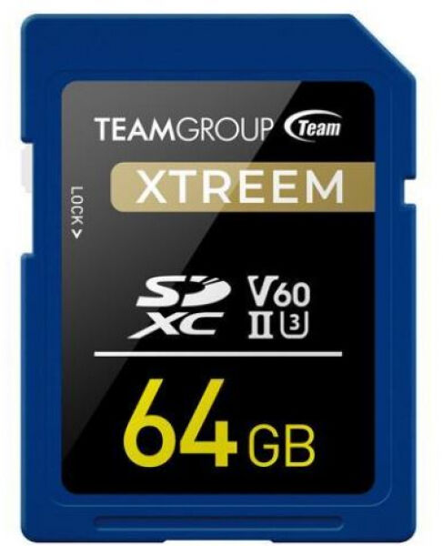 TeamGroup XTREEM SDXC-Card / UHS-II U3 V60 Class 10 - 64GB