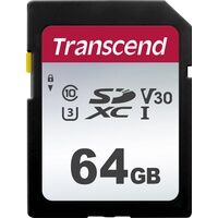 Transcend TS64GSDC300S - SDXC-Speicherkarte, 64GB, Class 10 UHS-I U1, 300S