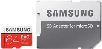 Samsung Mémoire SAMSUNG 64GO EVO PLUS + Adaptate