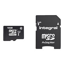 Integral Smartphone and Tablet - carte mémoire flash - 16 Go - microSDHC UHS-I