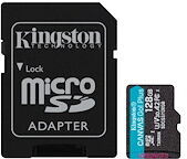 Kingston Canvas Go! Plus - carte mémoire flash - 128 Go - microSDXC UHS-I