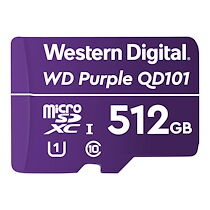 WD Purple SC QD101 WDD512G1P0C - carte mémoire flash - 512 Go - microSDXC UHS-I