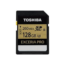 Toshiba EXCERIA PRO - carte mémoire flash - 128 Go - SDXC UHS-II