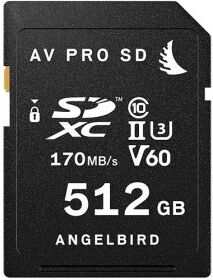 ANGELBIRD Carte SDXC AV PRO UHS-II V60 512GB 170MB/S Class 10