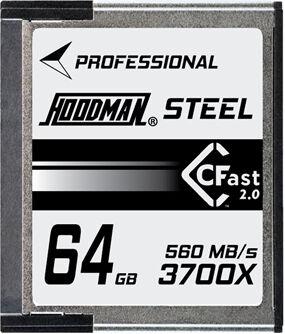 HOODMAN Carte CFast 64GB 2.0 3700X U3 4K