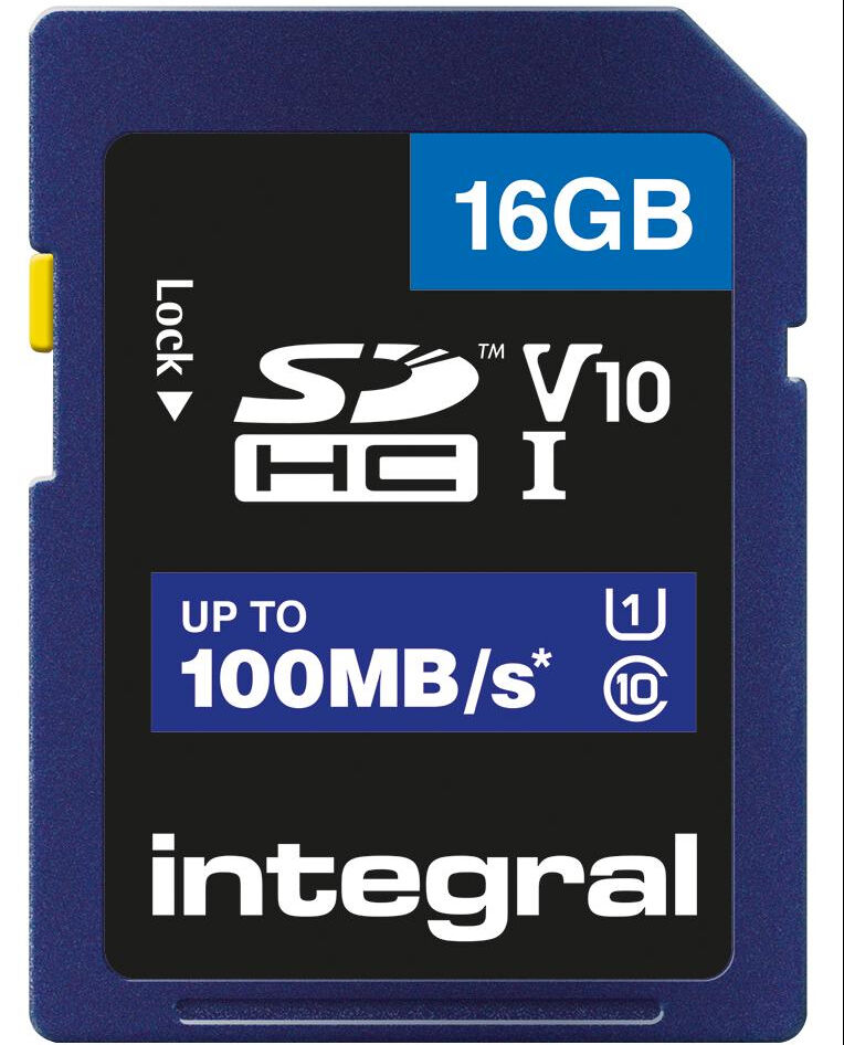 INTEGRAL Carte SDHC Ultima Pro U1 16GB (100MB/s) (Class 10)