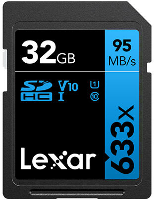 Lexar Carte SDHC 32GB Professional UHS-1 V10 U1 (633x)