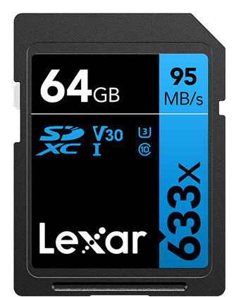 Lexar Carte SDXC 64GB Professional UHS-1 V30 U3 (633x)