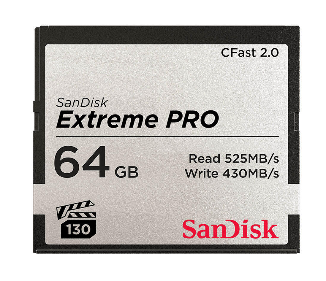 SanDisk Carte Mémoire CFAST 2.0 "Extreme Pro" 64GB VPG 130