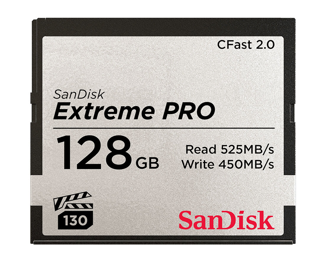 SanDisk Carte Mémoire CFAST 2.0 "Extreme Pro" 128GB VPG 130