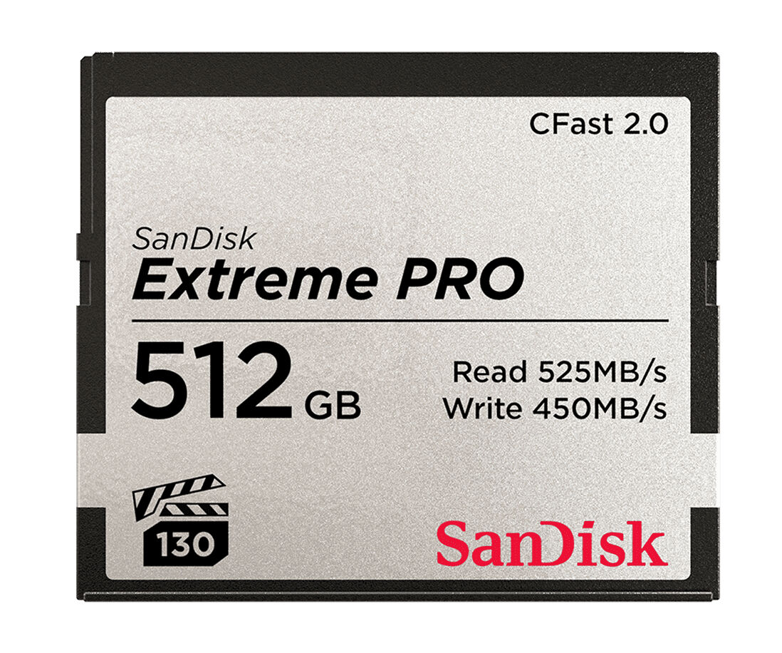 SanDisk Carte Mémoire CFAST 2.0 "Extreme Pro" 512GB VPG 130