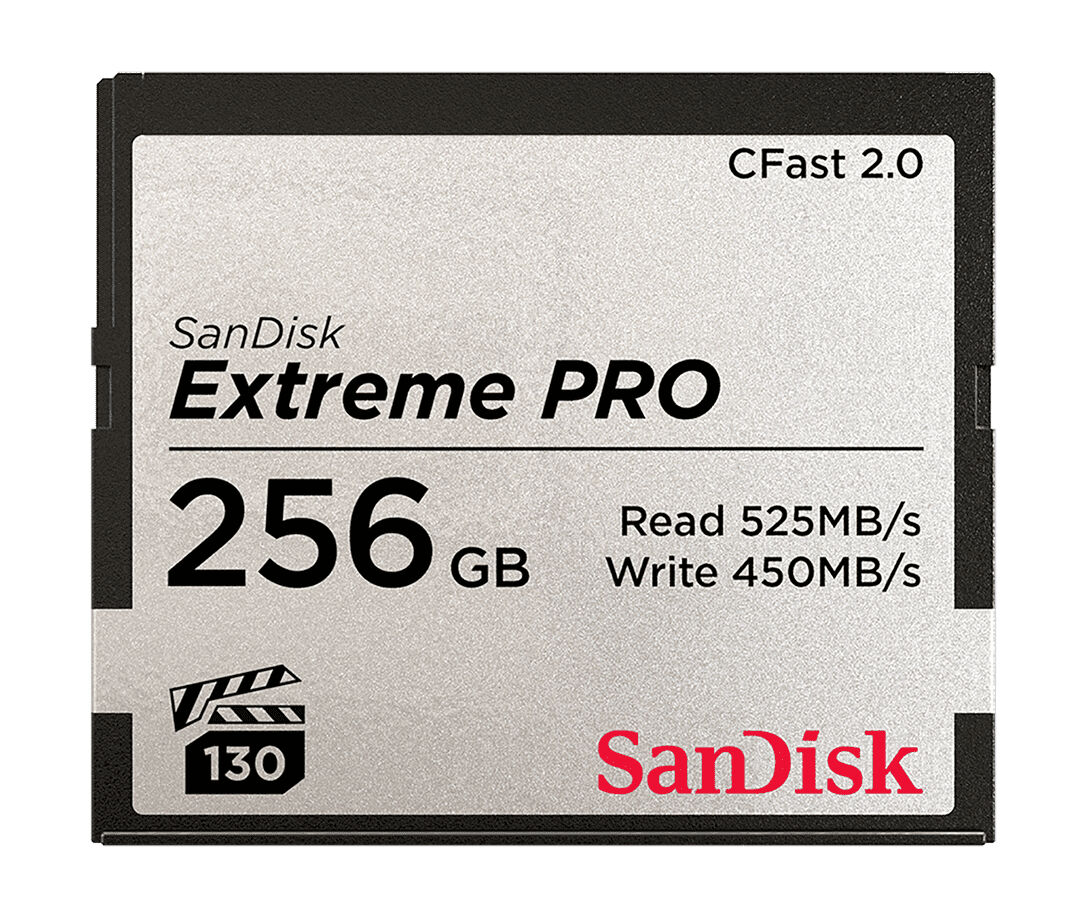 SanDisk Carte Mémoire CFAST 2.0 "Extreme Pro" 256GB VPG 130