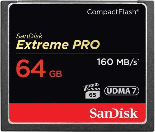 SanDisk Carte Compact Flash Extreme Pro 64GB 160 MB/s