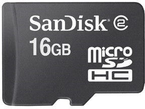 SanDisk Carte Micro SDHC 16GB