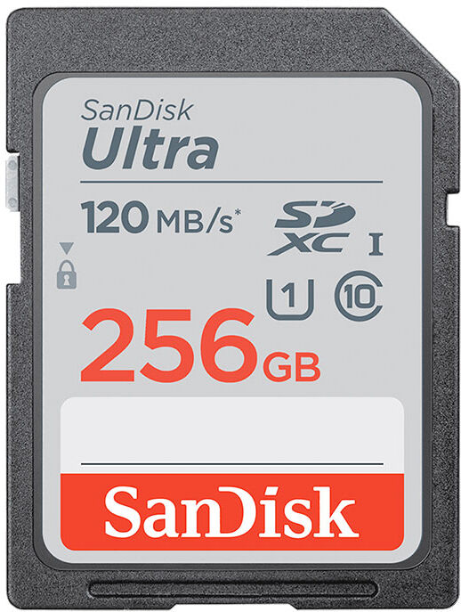 SanDisk Carte SDXC Ultra 256GB UHS-1 (120MB/s) (Class 10)