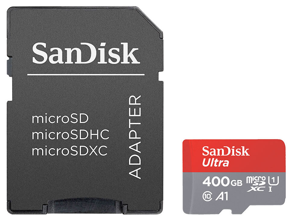 SanDisk Carte Micro SDXC Ultra 400GB UHS-1 (120MB/s) (Class 10)