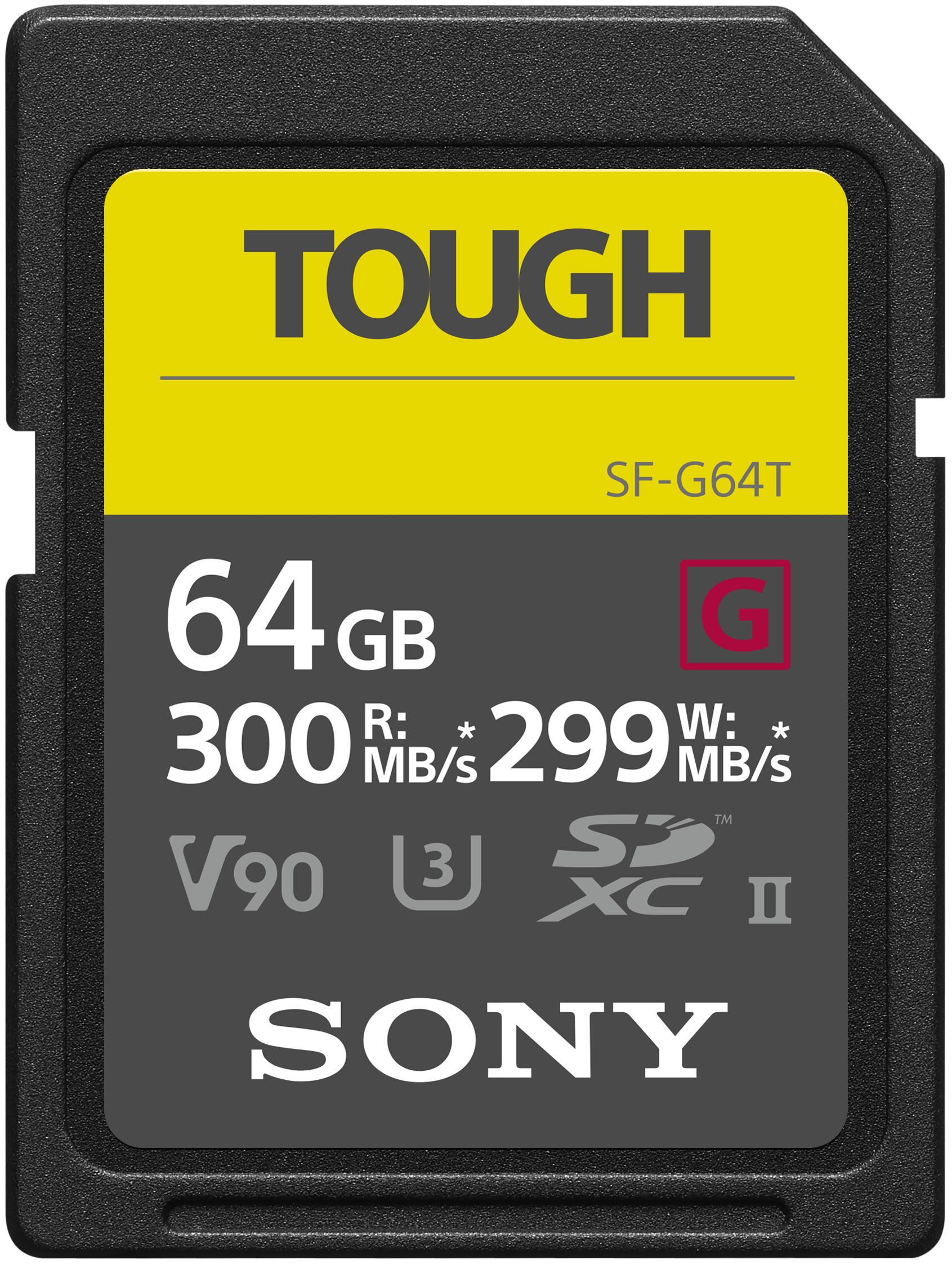 Sony Carte SD SF-G Tough UHS-II 64GB 300MB/s