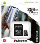 Kingston Carte Micro SDXC avec adaptateur Canvas Select - 256 Go