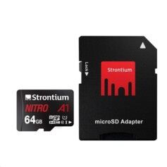 Strontium Carte Micro SDXC Nitro A1 - 64 Go