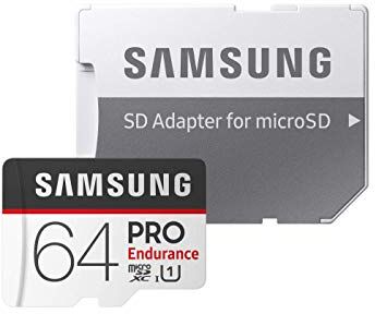 MB-MJ64GA/EU Samsung PRO Endurance 64 GB microSDXC UHS-I U3 100 MB/s videoövervakning minneskort med adapter (MB-MJ64GA)