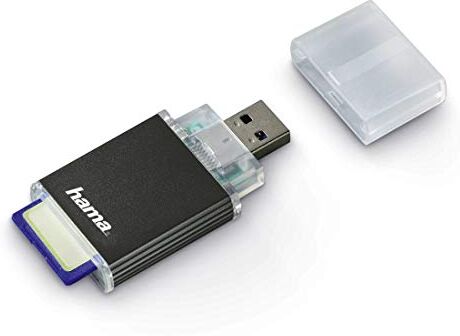 00124024 Hama   USB 3.0 UHS-II Aluminium SD/SDHC/SDXC-kortläsare