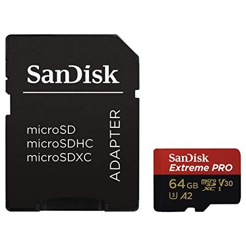 SDSQXCY-064G-GN6MA SanDisk  Extreme Pro microSDXC USB-minne, 64 GB, Svart