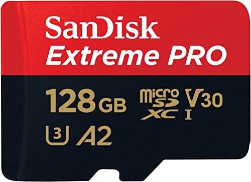 SDSQXCY-128G-GN6MA Sandisk DSQXCY-128G-GN6MA microSDXC-minneskort och SD-adapter 128 GB Röd/Guld