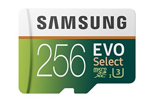 MB-ME256HA/EU Samsung EVO Välj 256 GB microSDXC UHS-I U3 100MB/s Full HD & 4K UHD minneskort med SD-adapter (), Flerfärgad