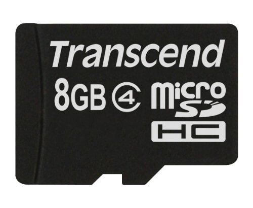 TS8GUSDC4 Överför Micro SDHC minneskort klass 4 8 GB Svart